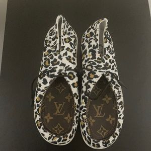 LV Custom Hey Dude Shoes